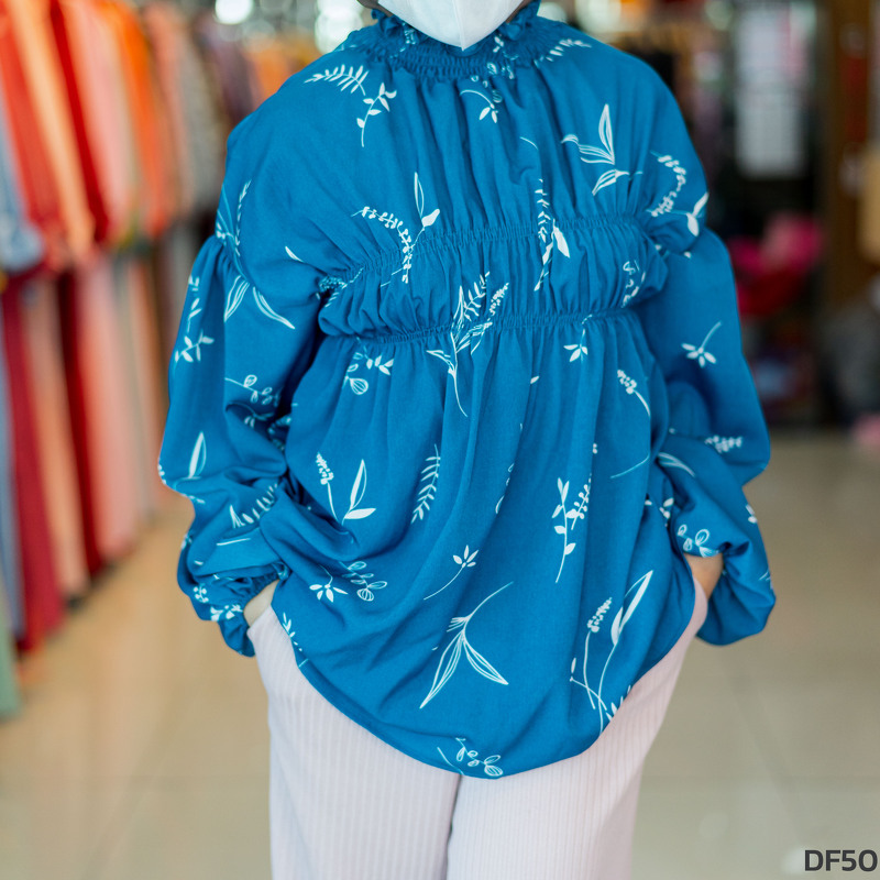 เสื้อสม็อค อก ผ้าไหมอิตาลีพิมพ์ลาย DF50 รุสมีนีมุสลิม ราคา 99 บาท*ส่งฟรี