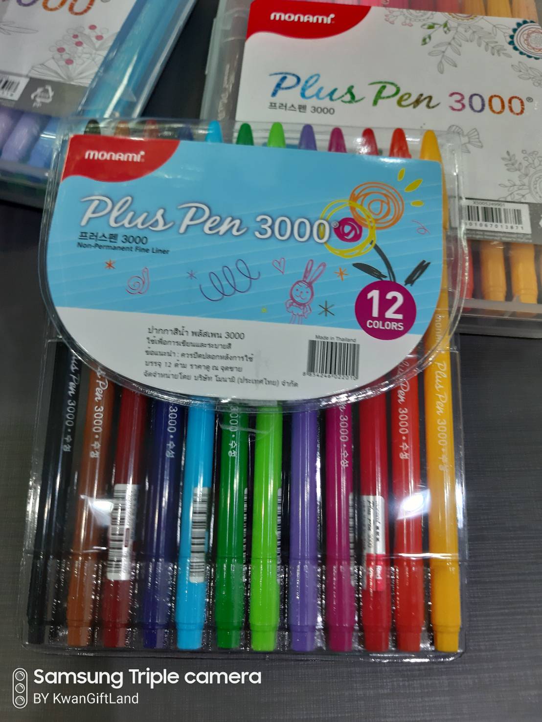 เซทปากกา 12  โมนามิ Monami Plus Pen 3000