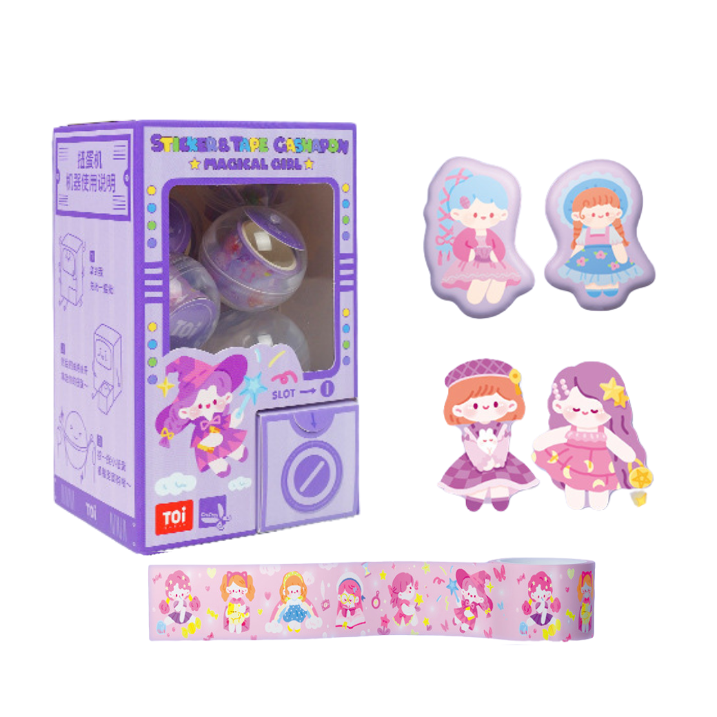 Toi ตู้หมุนของเล่น สติ๊กเกอร์เเละเทป STICKER & TAPE GASHAPON ของเล่นเสริมพัฒนาการเด็ก Educational Toys for Kids ราคา 290 บาท*ส่งฟรี