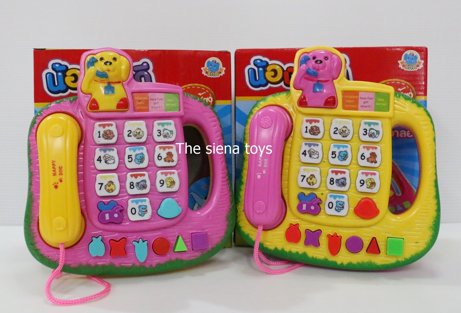 โทรศัพท์เด็กเล่น โทรศัพท์ของเล่น มีเพลงช้างภาษาไทย (สินค้าถ่ายจากของจริง100%)มีคลิปรีวิวสินค้าจริง