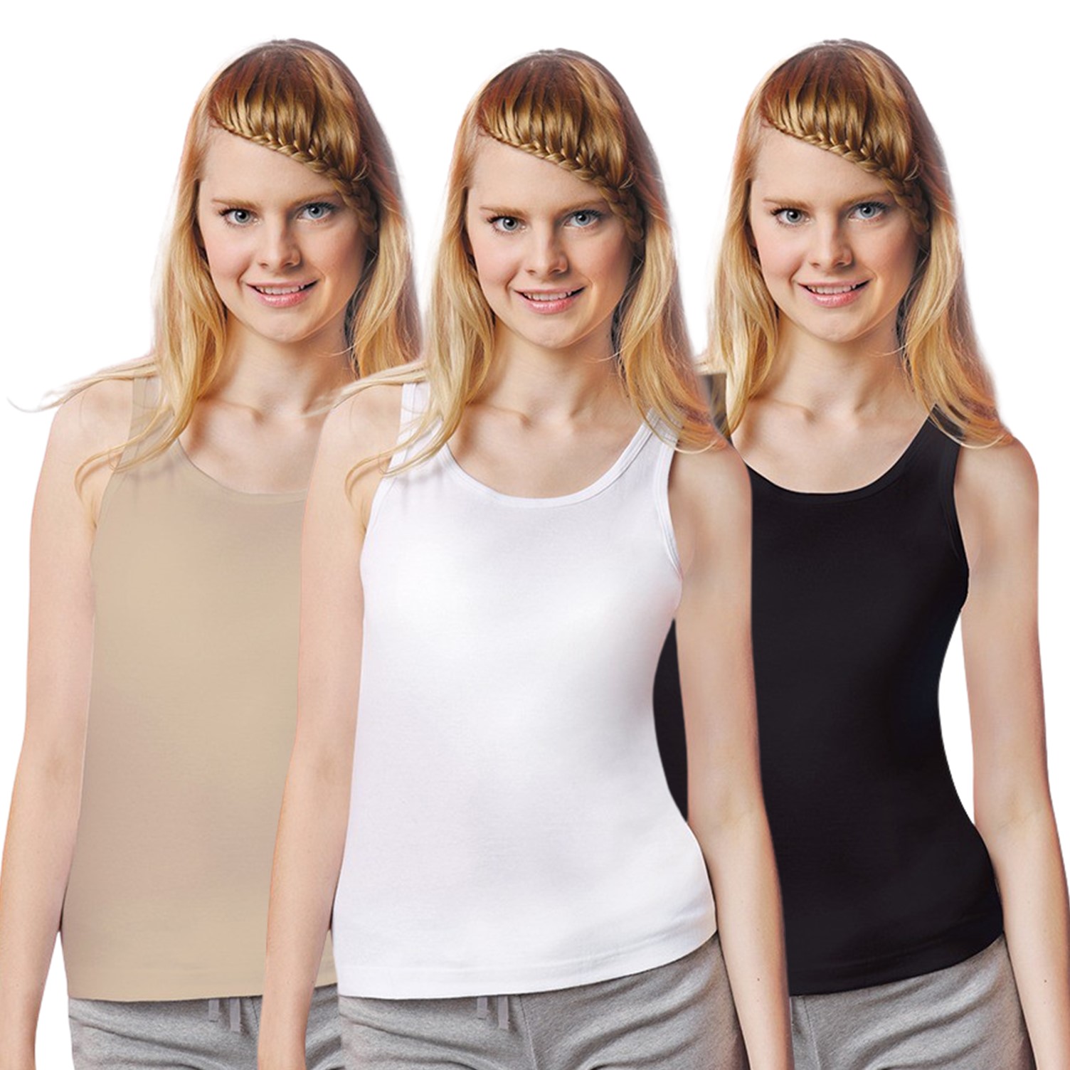 Cherilon เชอรีล่อน เสื้อกล้าม ผลิตจากเส้นใยธรรมชาติ 100% ทอแบบไร้ตะเข็บข้าง เนื้อนุ่ม ใส่สบาย มี 3 สีให้เลือก OTIB-VCT2 ราคา 146 บาท*ส่งฟรี