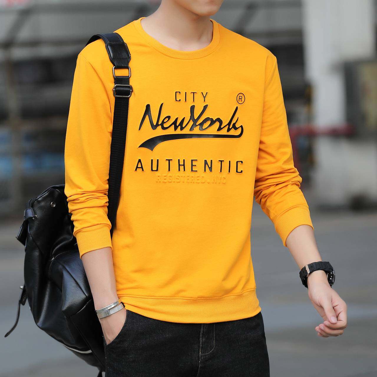 เสื้อคอกลมแขนยาว City NewYork ผ้าดีงานสวย ราคาถูก สินค้าจริงตรงปก