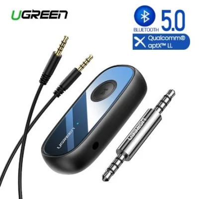 UGREEN Bluetooth Receiver V5.0 APTX (70304) 3.5 mm AUX / Jack Audio Wireless Adapter for Car PC Headphones บลูทูธ