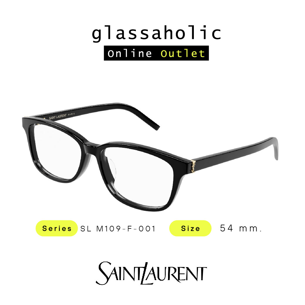 [รุ่นฮิตพิเศษ] กรอบแว่นสายตา SAINT LAURENT YSL รุ่น SL M109-F-001 ทรงเหลี่ยม คลาสสิก สไตล์หรู คุณหนูคุณใจ ราคา 16,920 บาท*ส่งฟรี