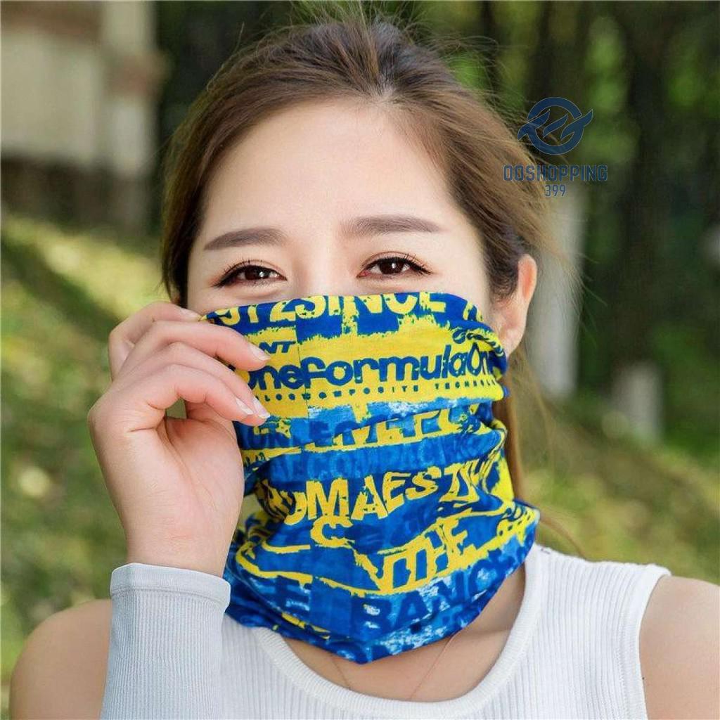 ผ้าบัฟ ผ้าbuff bandana กันuv ผ้ากันแดด ผ้ากันฝุ่น ผ้าคลุมหน้า ผ้าโพกหัว ผ้าคาดผม กันลม ผ้าบัพ เนื้อนิ่ม oo99.