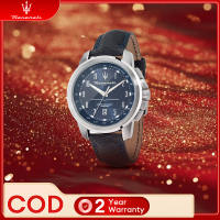 【2 Years Warranty】 Maserati Successo 44mm Blue Sunray Dial Mens Quartz นาฬิกาข้อมือ R8851121003 With Luminous Dial Hands