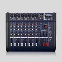 YAMAHA PMX402D USB AUDIO MIXER มีมิกเซอร์และแอมพลิฟายเออร์และ ขับลำโพงขนาด 10 นิ้วสี่ตัว มีแหล่งจ่ายไฟ 48 V เอฟเฟกต์แอนะล็อก 16 แบบ