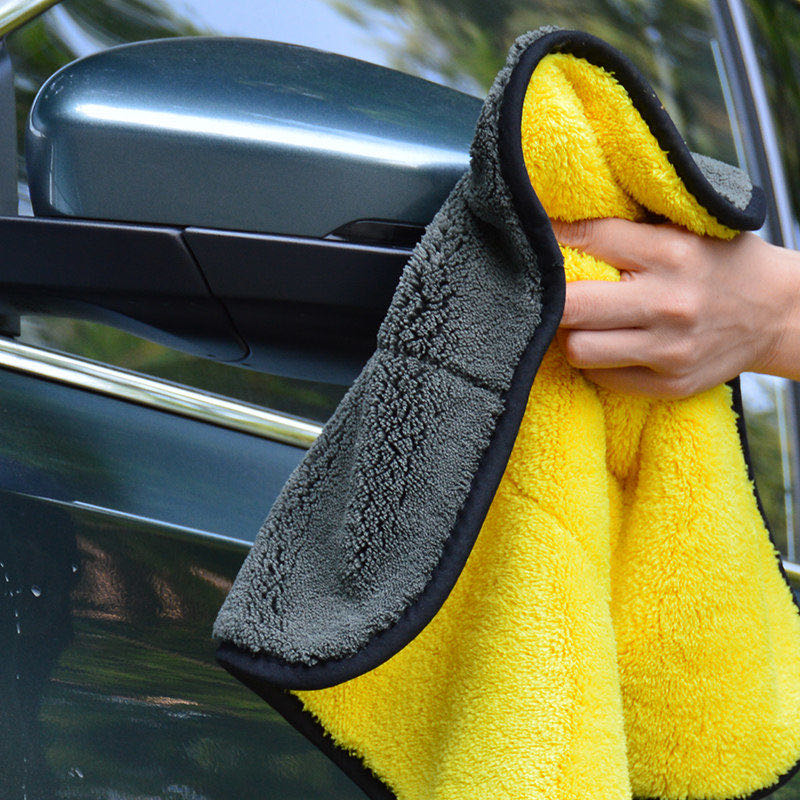 🔥[ถูกที่สุด]🔥 ผ้าเช็ดรถสีเหลืองเทา ผ้าล้างรถ ผ้าไมโครไฟเบอร์ ของแท้ หนาพิเศษ ผ้าอเนกประสงค์ ผ้าไมโครไฟเบอร์เช็ดรถ