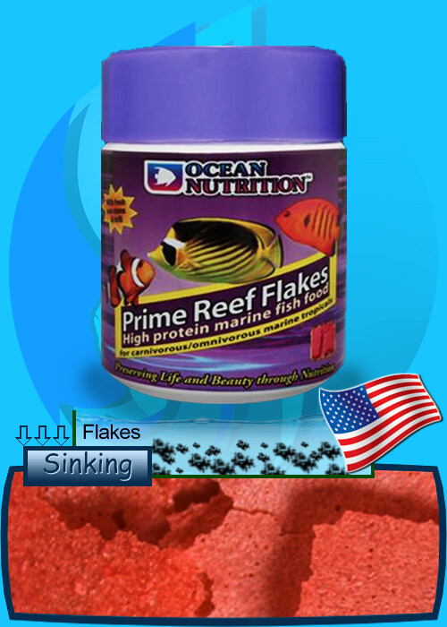 อาหารปลาแบบแผ่น สำหรับปลาทุกชนิด มี5สูตร 71g 34g Ocean Nutrition Flakes Fish food Flakes food อาหารแผ่น Formula One Formula Two Brine Shrimp Plus Spirulina flakes Prime Reef Flakes