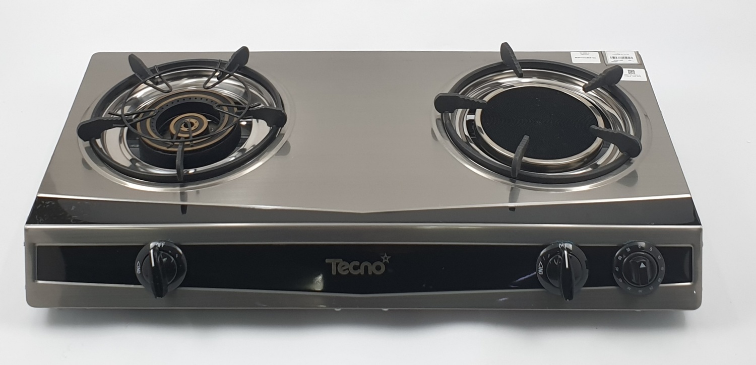 Global House TECNOSTAR เตาแก๊สตั้งโต๊ะ 2 หัวแก๊ส TNS G05 สีโครเมี่ยม รับประกันของเเท้ ราคา 3,289 บาท*ส่งฟรี