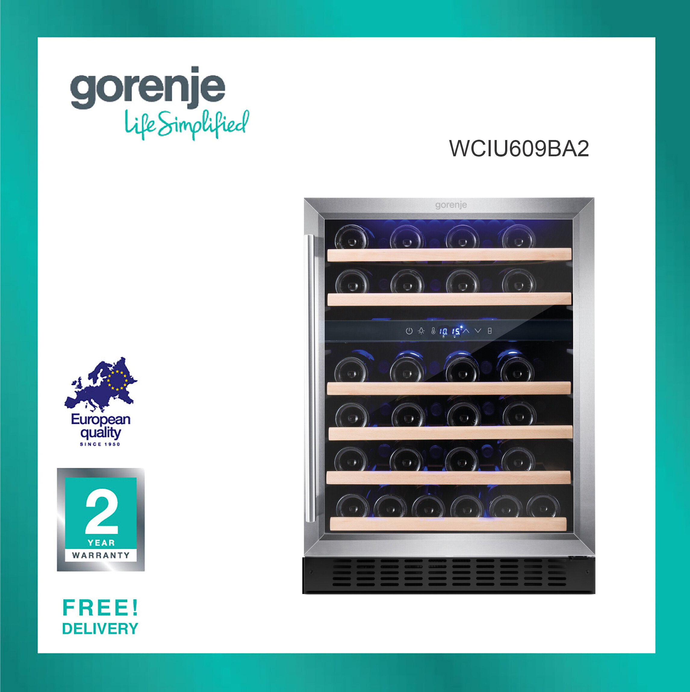 Gorenje - Wine Storage Dual Zone - 46 bottles - Freestanding or built-in. ราคา 45,900 บาท*ส่งฟรี