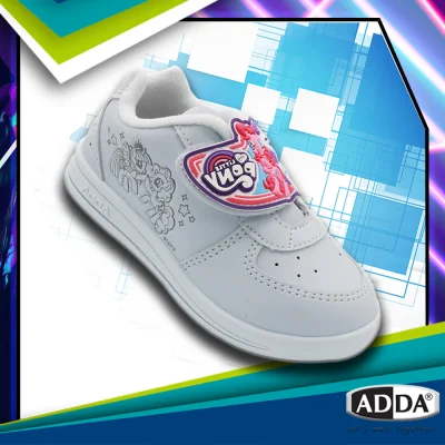 รองเท้าผ้าใบนักเรียนหนังสีขาว Adda รุ่น 41G70-C1 ตัวใหม่ล่าสุด