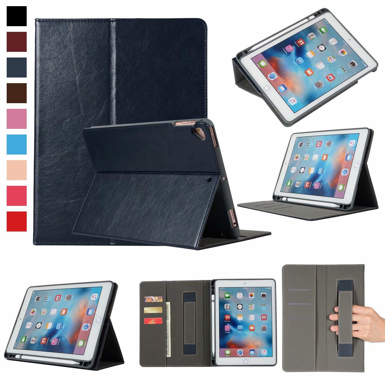 เคสฝาพับ พร้อมช่องเก็บปากกา(ใช้ใส่กันได้5รุ่น)ไอแพด โปร/แอร์1/แอร์2/ 2017/2018 (9.7) Case Cover With Pencil Holder For iPad2017/ iPad2018/ iPad Pro 9.7/ iPad Air1 / iPad Air2 (9.7")