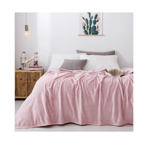 Global House Truffle Essential ผ้าห่ม FRIEDA ขนาด 150x200 ซม. FR-01 สีชมพู รับประกันของเเท้ ราคา 504 บาท*ส่งฟรี