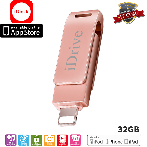 iDrive iDiskk Pro LX-811 32GB Class10 แฟลชไดร์ฟสำรองข้อมูล iPhone,IPad