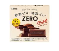 ล็อตเต้ ซีโร่ชูการ์ฟรีช็อกโกแลต 28กรัม Lotte Zero Sugar Free Chocolate 28g.