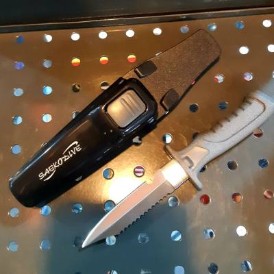 ดูภาพ Saekodive Knife with Plastic sheath S3007 Stainless steelSCUBA DIVING SCUBASERVIZwithLOVE เพิ่มเติม Saekodive Knife with Plastic sheath S3007 Stainless steelSCUBA DIVING SCUBASERVIZwithLOVE