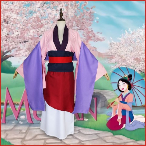 CP 75.2 ชุดมู่หลาน มู่หลาน เจ้าหญิงดีสนีย์ Dress for Mulan Suit The Legend of Hua Mulan 花木蘭傳奇 Disney Costume Party Movie Cosplay Fancy Outfit