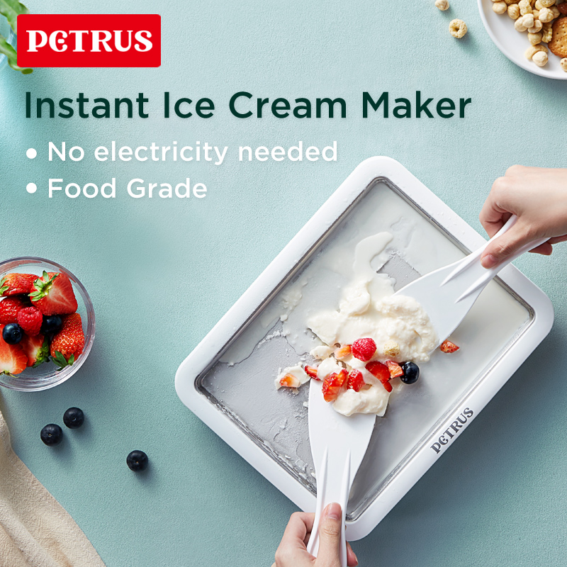 Petrus PET035 Ice Cream Maker, Ice Cream Roller Plate for Kids Family, Food Grade Stainless Steel, Homemade Frozen Yogurt Sorbet ราคา 727 บาท*ส่งฟรี