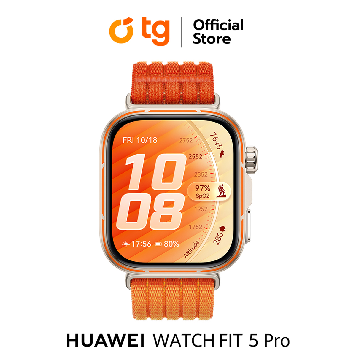 สมาร์ทวอทช์ นาฬิกาอัจฉริยะ HUAWEI Watch Fit 5 Pro มาพร้อม Health+ ฟรี L Titanium และกระจกแซฟไฟร์ 2.5D การจัดการด้านสุขภาพขั้นสูง กีฬากลางแจ้งระดับมืออาชีพ (สินค้ารับประกันศูนย์ 1 ปี) โดย Tg ราคา 7,865 บาท*ส่งฟรี