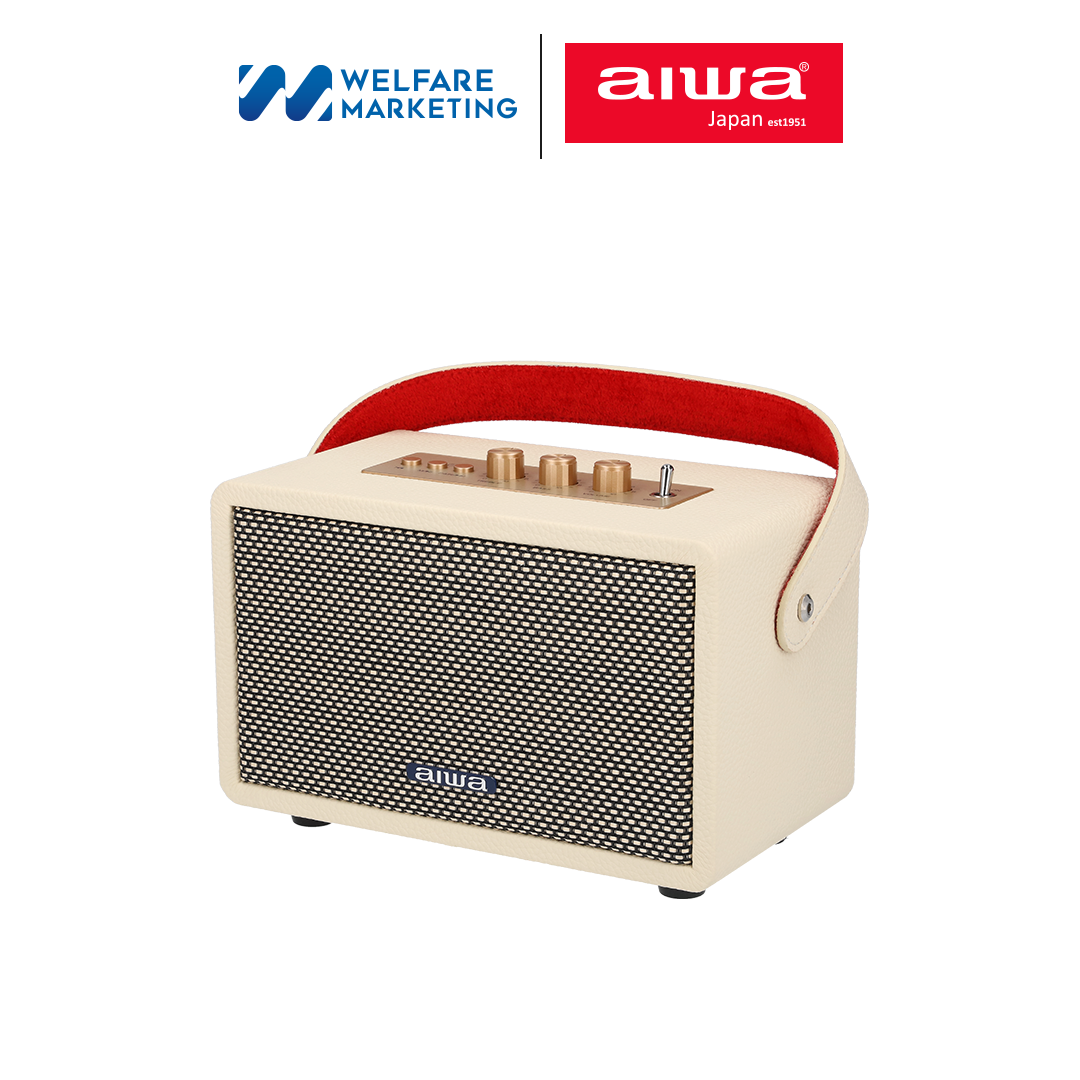 [ผ่อน 0%] AIWA Retro Pro Bluetooth Speaker ลำโพงบลูทูธพกพา SUPER BASS ราคา 3,490 บาท*ส่งฟรี