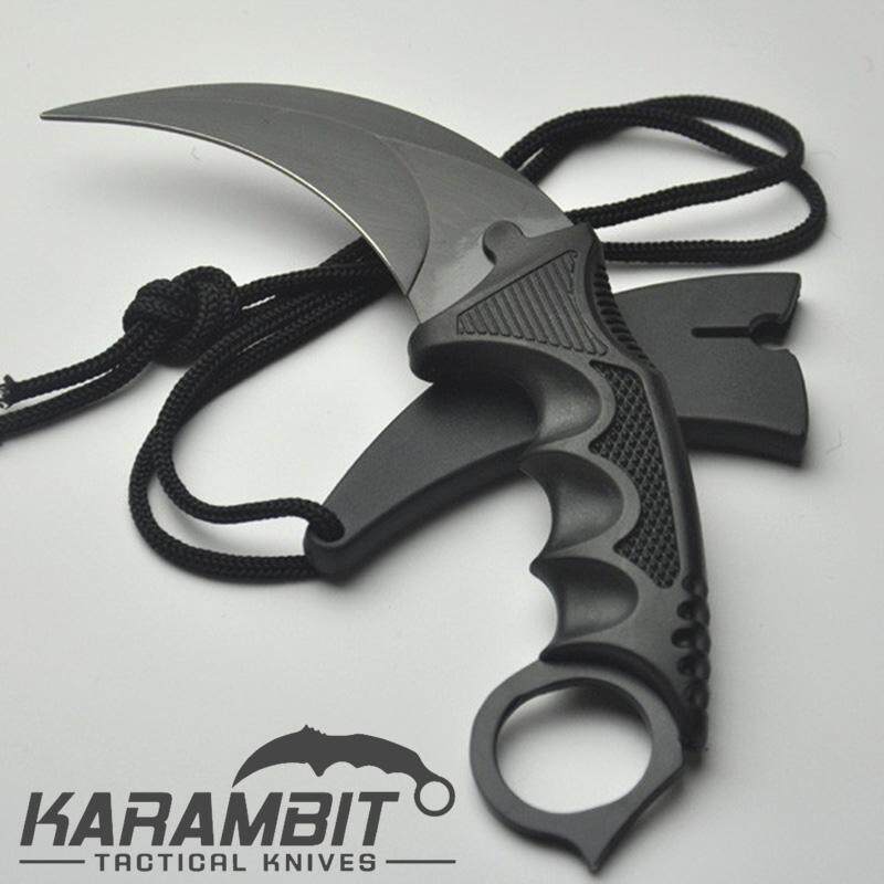 iremax K01 Karambit Knife มีดพก มีดคารัมบิต มีดเดินป่า มีดใบตาย มีดควง (ใบคมและแหลม) สีรุ้ง ไทเทเนียม