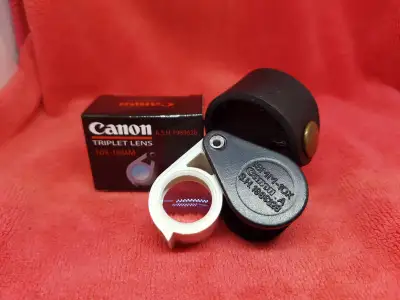 กล้องส่องพระ/ส่องเพรช Canon A.S.H.1989628 สีขาวดำ เลนส์แก้วสามชั้น Multicoat 10X18MM แถมฟรีซองหนังวัวแท้ตรงรุ่น สวยๆ