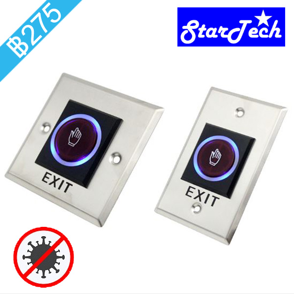 Infrared Sensor Switch No Touch Contactless Door Release Exit Button with LED Indication