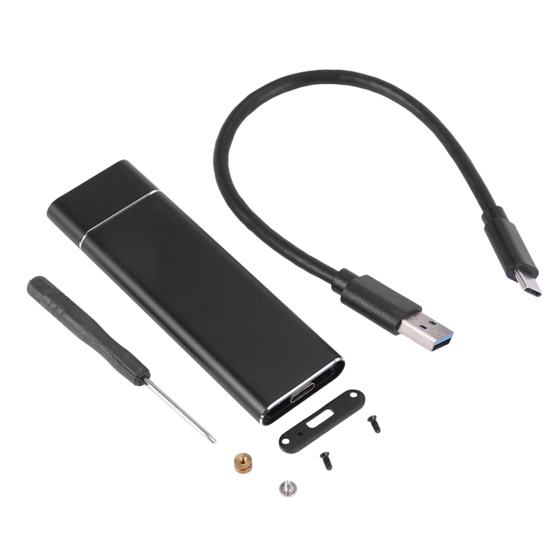 USB 3.1 M.2ฮาร์ดดิสก์ SSD (NGFF) ฮาร์ดดิสก์แบบพกพากล่องอะแดปเตอร์การ์ดเคสปกปิดภายนอกสำหรับ M2 SATA เอสเอสดี USB 3.1 2230/2242/2260/2280