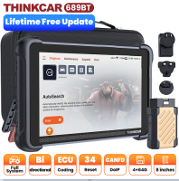 THINKCAR THINKSCAN 689BT OBD2 Diagnostic Tool Support DOIP CAN FD Lifetime Free Active Test ECU Coding 34 Resets