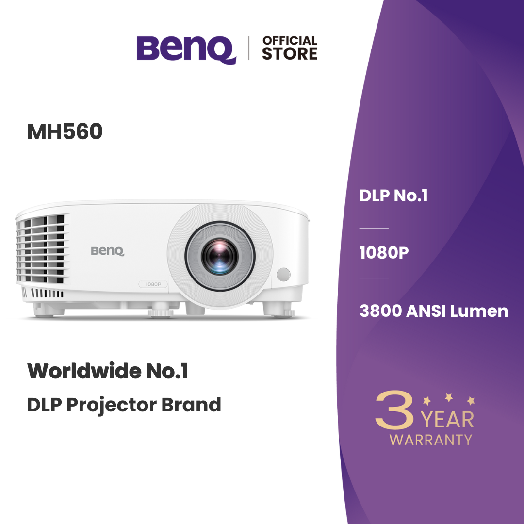 BenQ MH560 3800lms 1080P Meeting Room Projector (โปรเจคเตอร์สำนักงาน) ราคา 25,000 บาท*ส่งฟรี