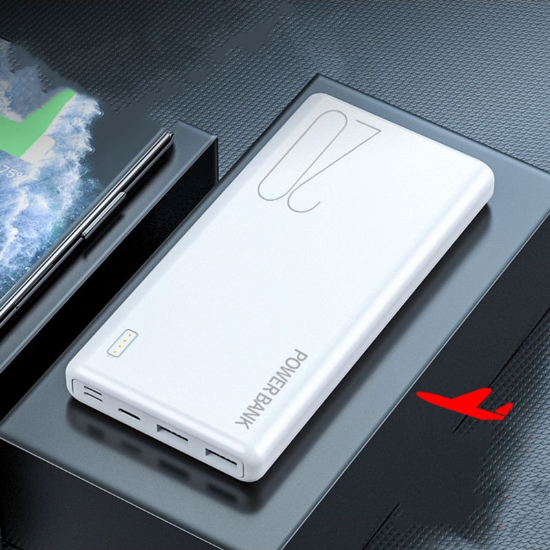 100000Mพาวเวอร์แบงค์ Xiaomi Power Bank 25000mah-30000 Portable Charger External Battery Support Dual USB Quick Charge 3.0 Power bank Xiaomi แบตเตอรี่สำรอง พาวเวอร์แบงค์ ความจุ