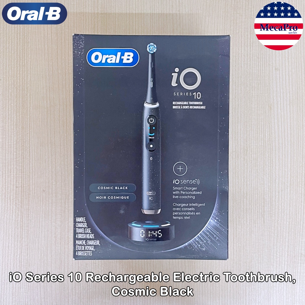 Oral-B® iO Series 10 Rechargeable Electric Toothbrush ออรัล-บี แปรงสีฟันไฟฟ้า แบบชาร์จได้ ราคา 32,795 บาท*ส่งฟรี