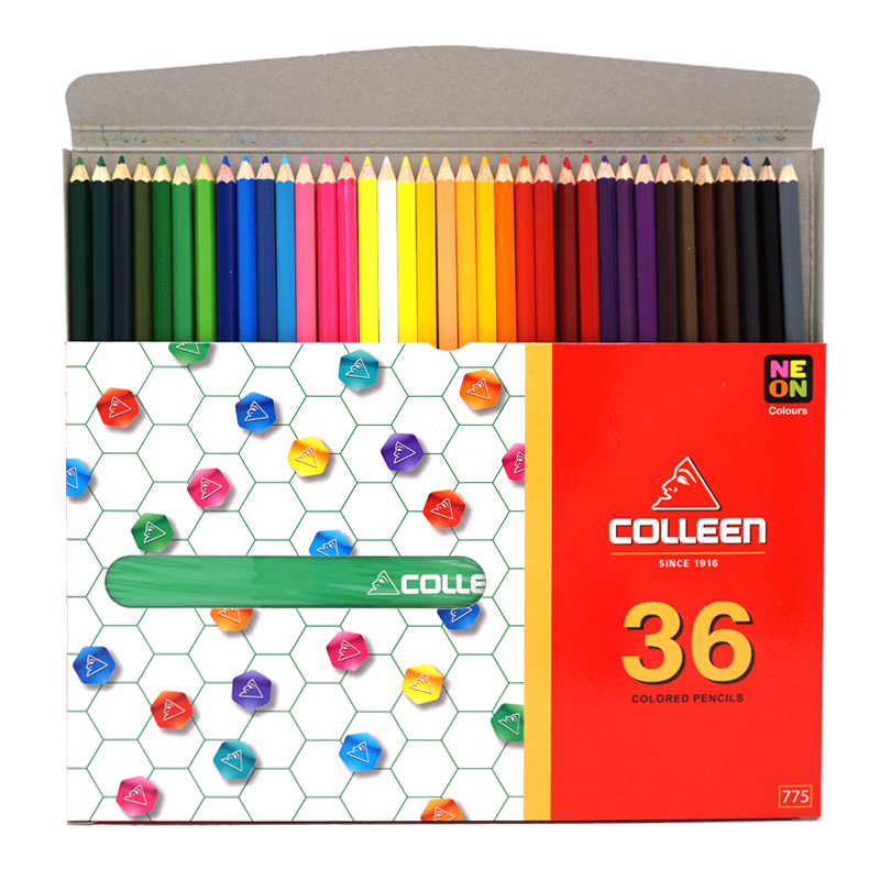 สีไม้คอลลีน colleen 24 สี /36 สี / 48 สี Colored pencils สีไม้ colleen ดินสอระบายสีอย่างดี สีไม้ 24 สีคอลลีน สีไม้ระบายสี สีไม้ 36 สี (1 กล่อง) สี colleen 48 สี