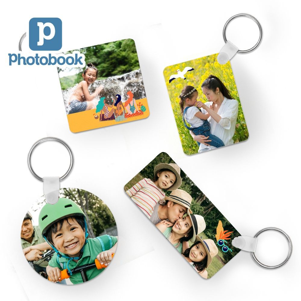 Photobook: โค้ดแลกซื้อ พวงกุญแจ แต่งด้วยภาพของคุณ หลากหลายรูปทรง ทำบนเว็บ มีธีมให้เลือก