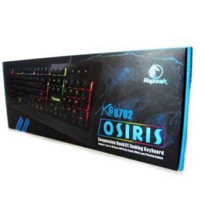 RAZEAK OSIRIS KG8702 Keyboard คีย์บอร์ดมีไฟ ไฟแบบสีรุ้ง