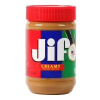 จิฟ เนยถั่วทาขนมปัง บดละเอียด ขนาด 454 กรัม Jif CREAMY PEANUT BUTTER 454g.