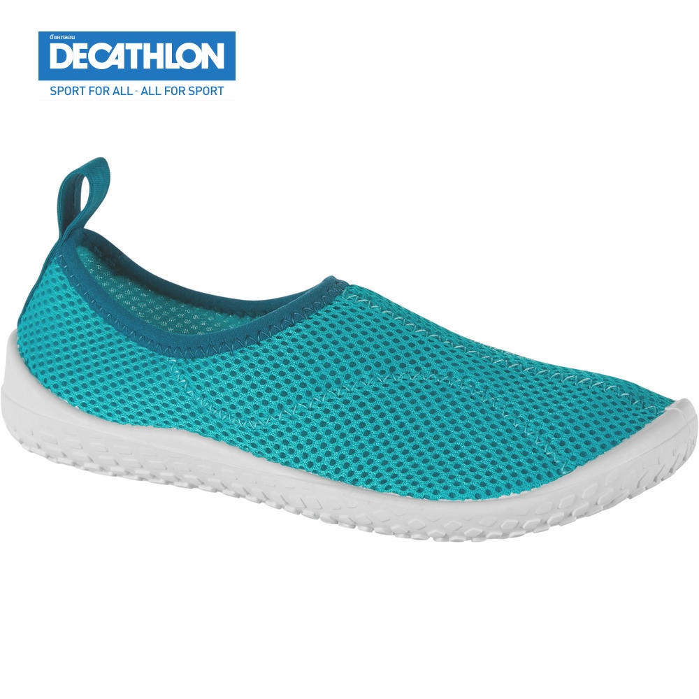 รองเท้าลุยน้ำ Aqua shoes SUBEA สำหรับเด็ก รุ่น 100 (สีฟ้า Turquoise) ดีแคทลอน
