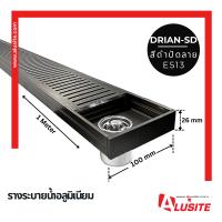 ″รางระบายน้ำอลูมิเนียม 1 เมตร และ 2 เมตร  แบบ ″SD″ ขนาด กว้าง 100 มม. สูง 26 มม.″