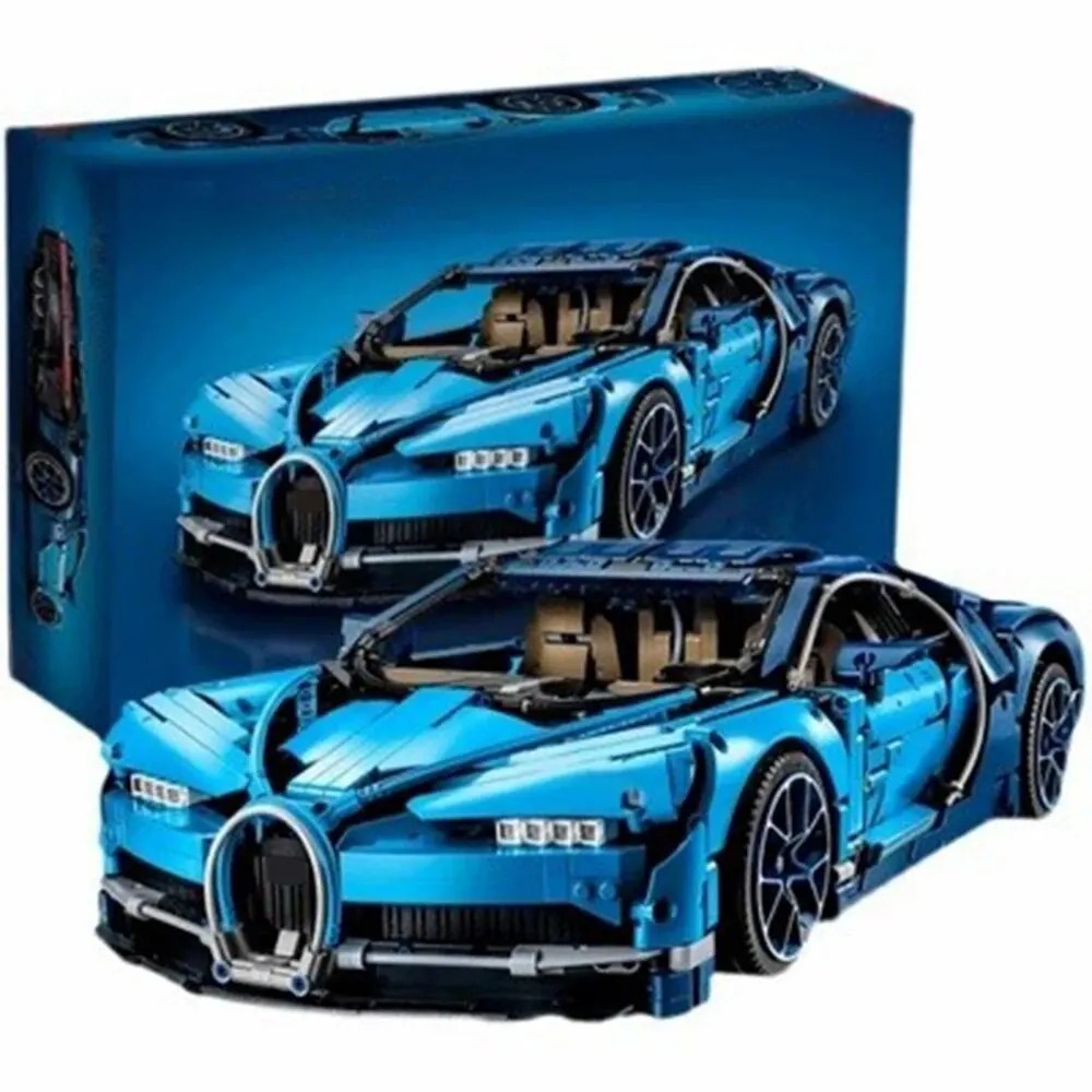 🚚ส่งภายใน24ชม🚚รถ Bugatti Veyron Track รุ่นพิเศษเข้ากันได้กับเลโก้ 1:1 โมเดลสถาปัตยกรรม (4031 ชิ้น) บล็อกตัวต่อประกอบของเล่นปริศนาคอลเลกชันของขวัญตกแต่ง