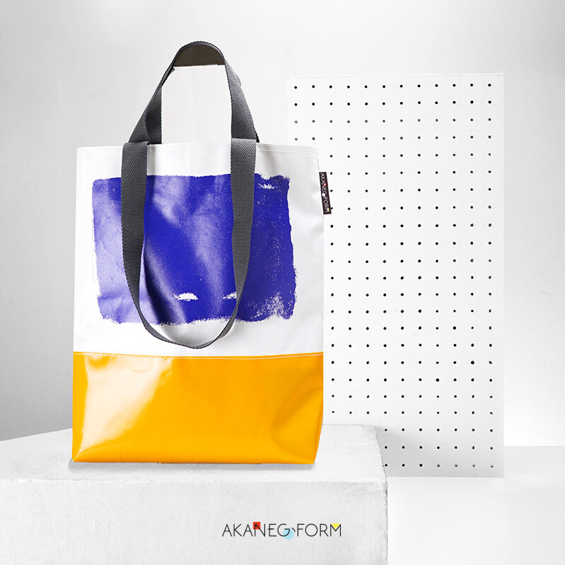 กระเป๋า Tote Bag (AK-D-1020-BlueSquare)