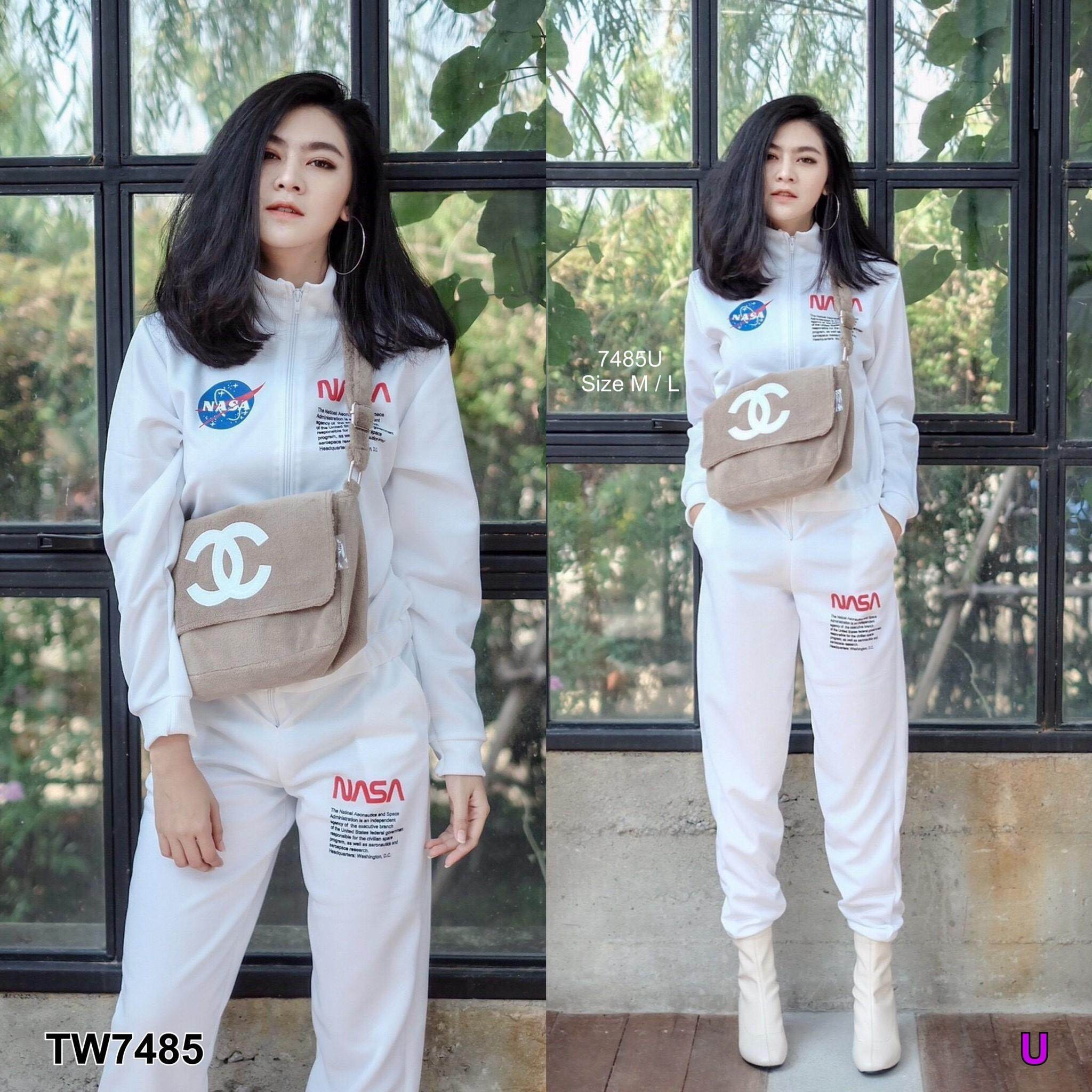 J7485 Jumpsuit จั๊มสูท ชุดหมี อวกาศ NASA