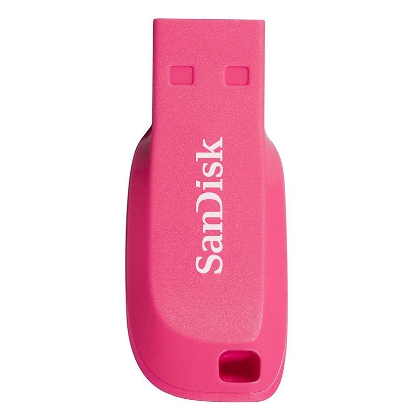 Sandisk Cruzer Blade 16GB - Electric Pink (CZ50C-016GB35P) ( แฟลชไดร์ฟ  usb  Flash Drive )