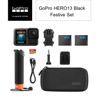 (ประกันศูนย์ไทย1ปี) GoPro HERO13 Black Festive Set เซ็ทกล้องโกโปร+แบตเตอรี่ Enduro+The Handler+SD card 64 GB