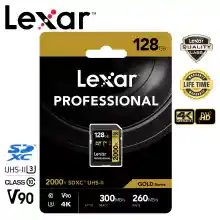 ภาพขนาดย่อของสินค้าLexar 128GB SDXC Professional 2000x (300MB/s)