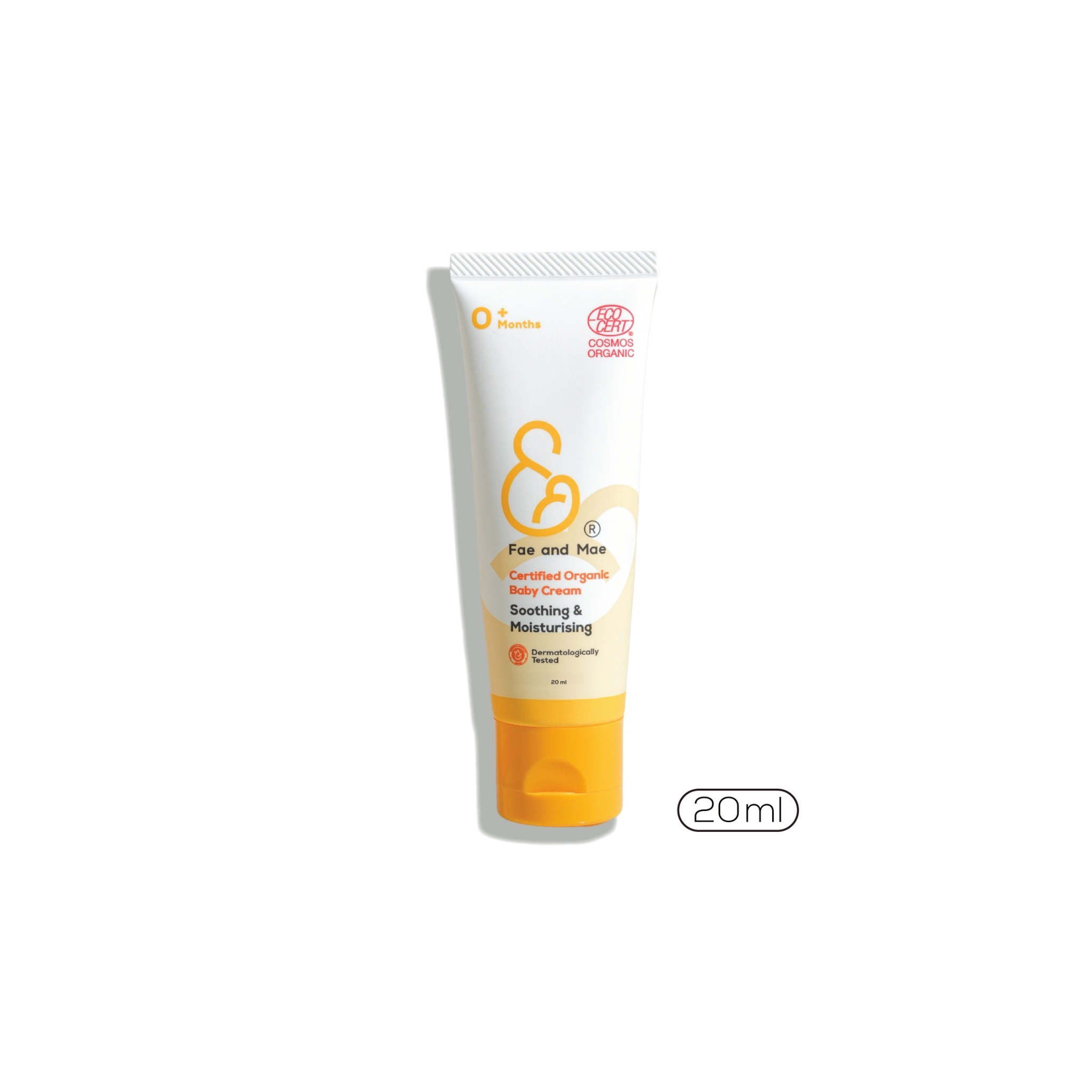 Fae and Mae เฟ แอนด์ เม Certified Organic Baby Cream ครีมออร์แกนิก บรรเทาอาการ ผื่น คัน การระคายเคือง ใบหน้า ลำตัว 20-40มล.