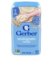 ✳️[แท้ 100%/พร้อมส่ง]✳️ Gerber Cereal for Baby Grain & Grow 8+ Months Oatmeal Banana Strawberry 8 oz (227 g) อาหารเด็ก