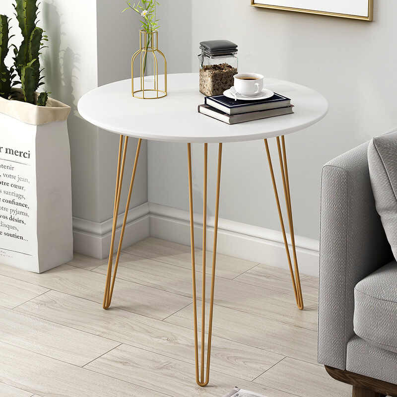 โต๊ะข้าง โต๊ะกาแฟ โต๊ะข้างโซฟา โต๊ะกลมขาเหล็ก รุ่น H-2241