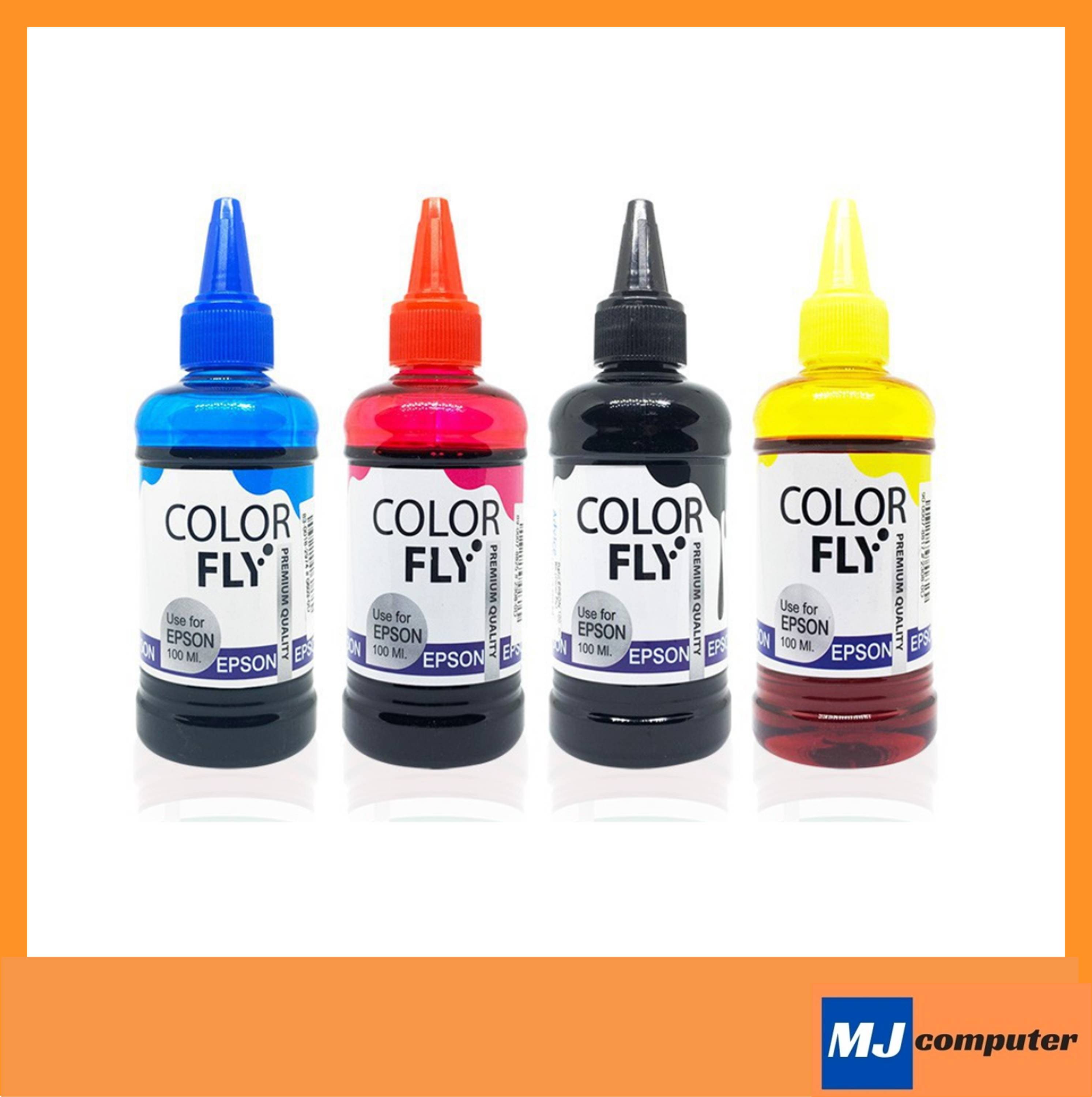 หมึกเติม ปริ้นเตอร์ Epson ขนาด 100 ml. ยี่ห้อ Color Fly ราคา 55 บาท*ส่งฟรี
