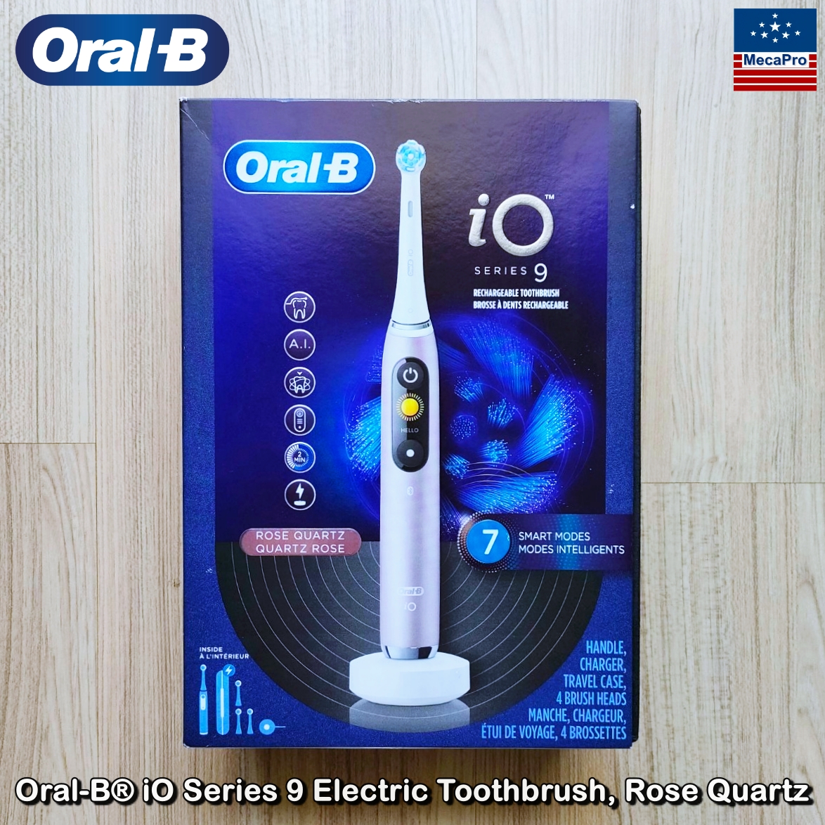 Oral-B® iO Series 9 Electric Toothbrush 7 Smart Modes Intelligents ออรัลบี ไอโอ แปรงสีฟันไฟฟ้า 7 โหมดอัจฉริยะ แบบชาร์จได้ ราคา 17,985 บาท*ส่งฟรี